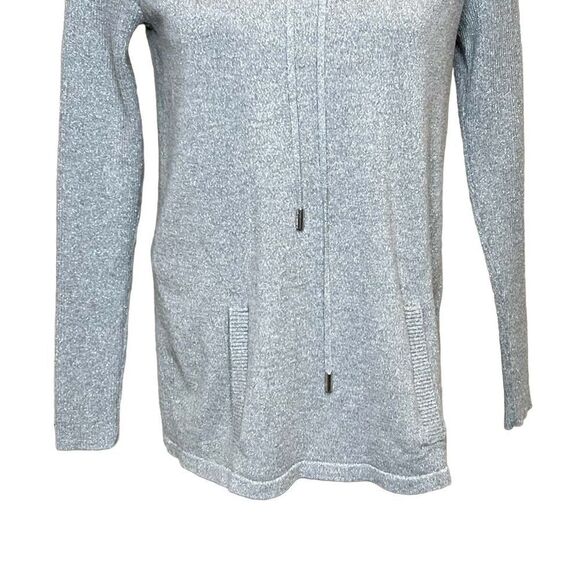 Karl Lagerfeld metallic silver cowl neck sweater size S - Picture 8 of 16
